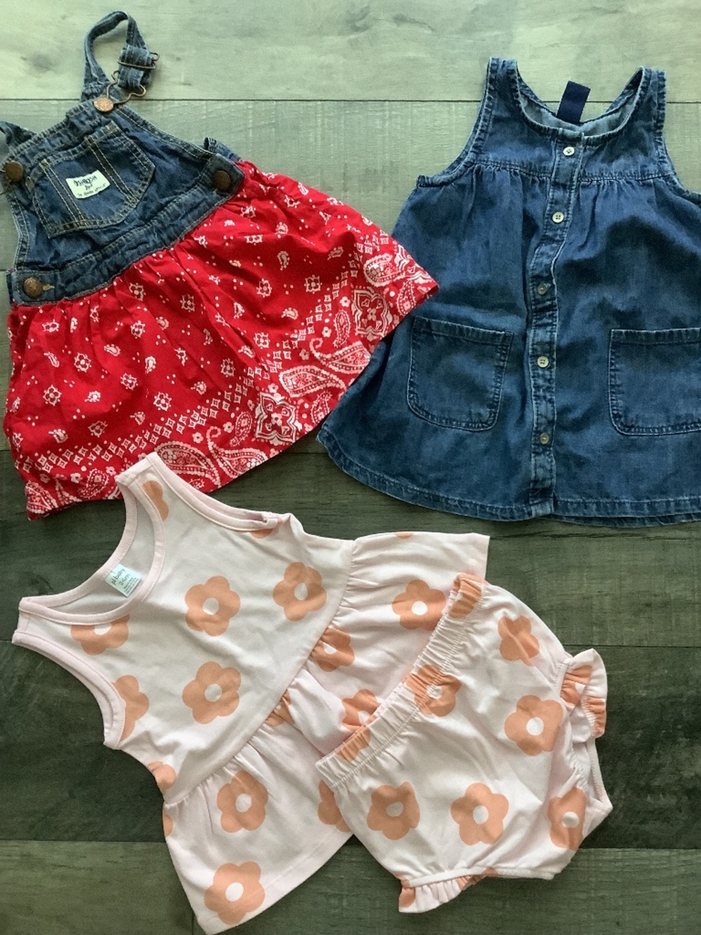 Toddler denim dresses, Oshkosh, Gap